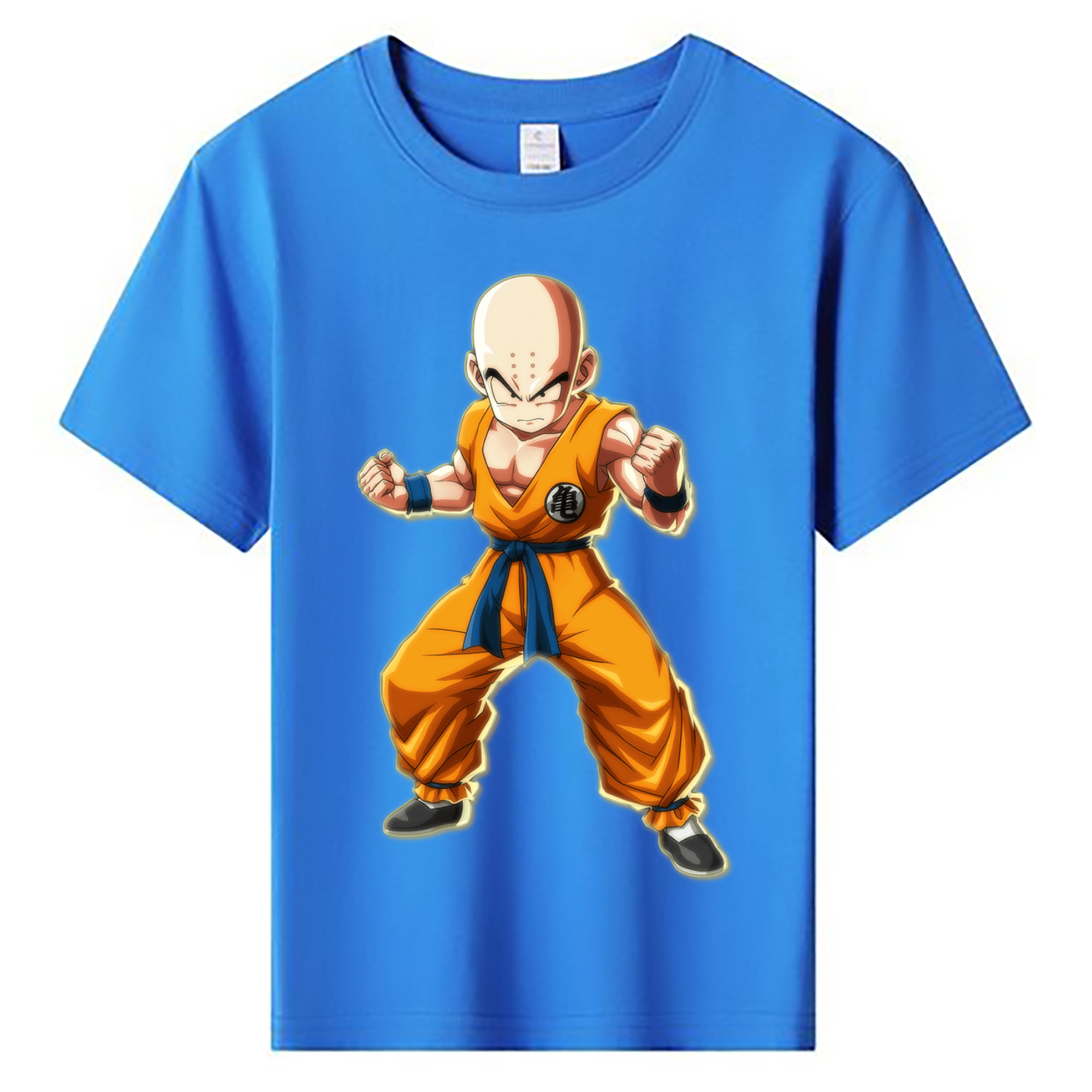 （画像用） ドラゴンボール クリリン DRAGON BALL krillin 綿100％キッズTシャツ（フロントプリント）